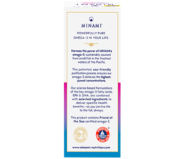 MINAMI EPA + DHA  Liquid Kids back view