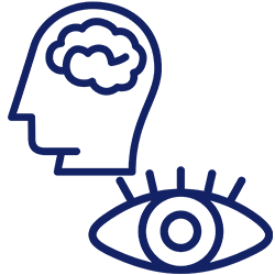 brain and vision icon