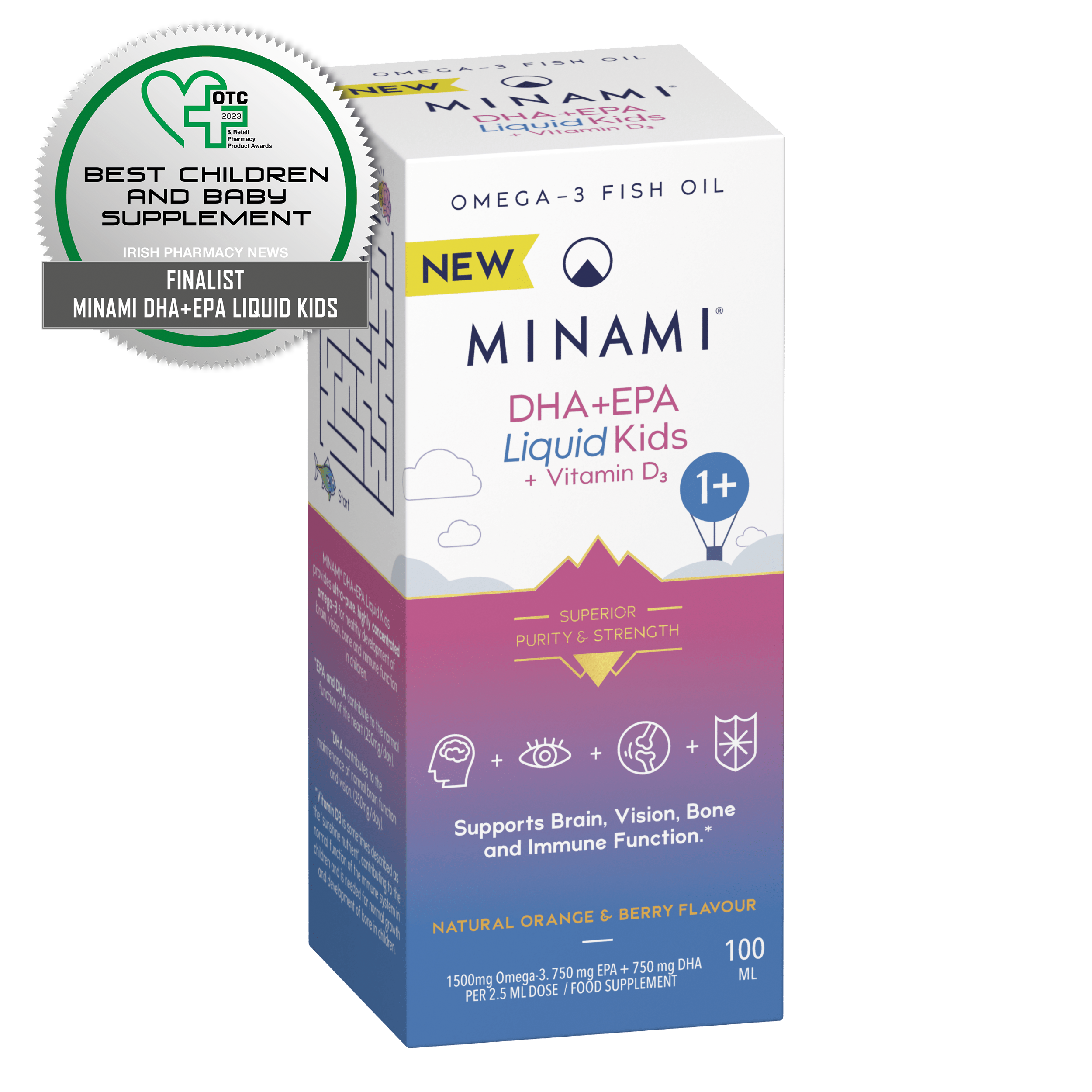 Product with awards logo