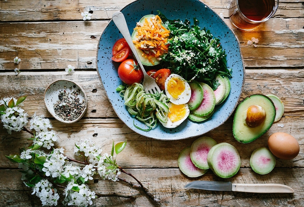 healthy bowl of nutritious food